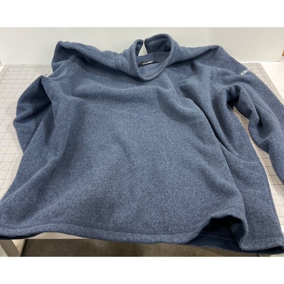 The North Face Mens XXL Blue Fleece Jacket Full-Zip Polyester Warm Outerwear - Picture 6 of 9